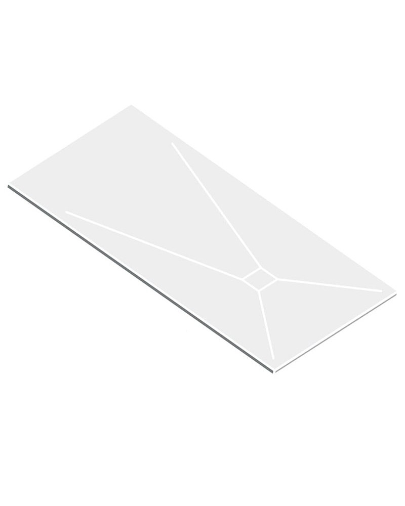 Bac de douche NOLA 120x80 couleur blanc moderne - Robinet&Co