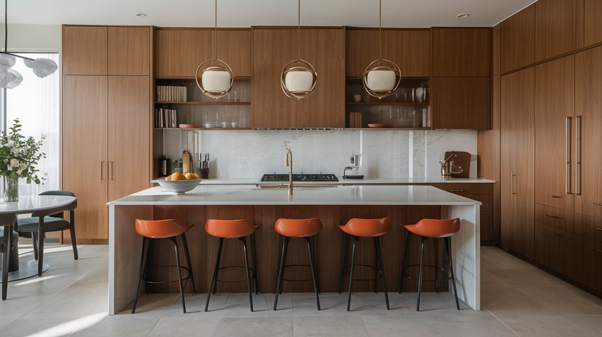 plan de travail cuisine brillant