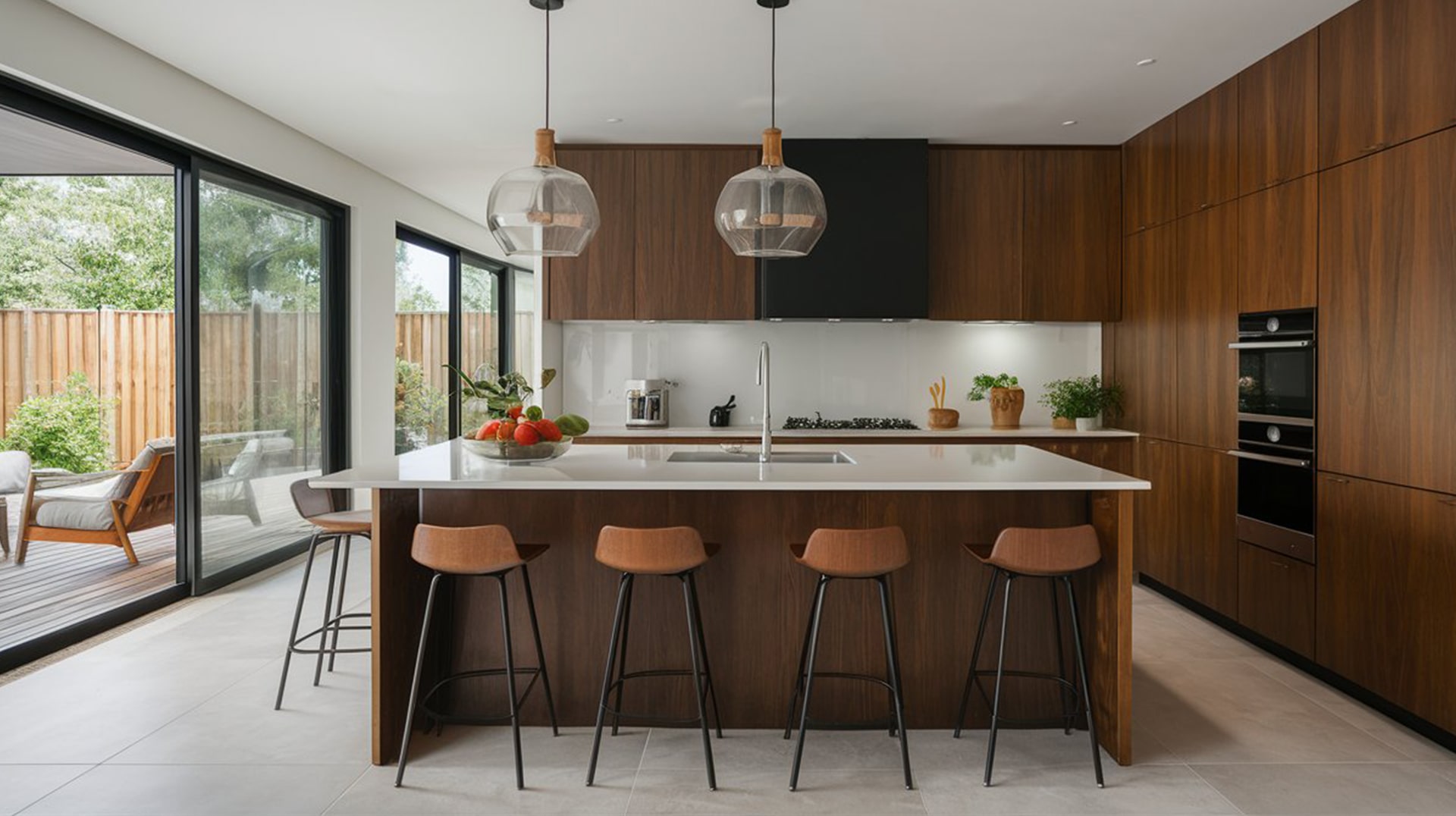 plan de cuisine en carrelage